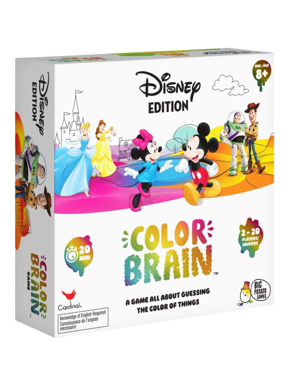 Disney Edition Color Brain Pixar Trivia Card Game